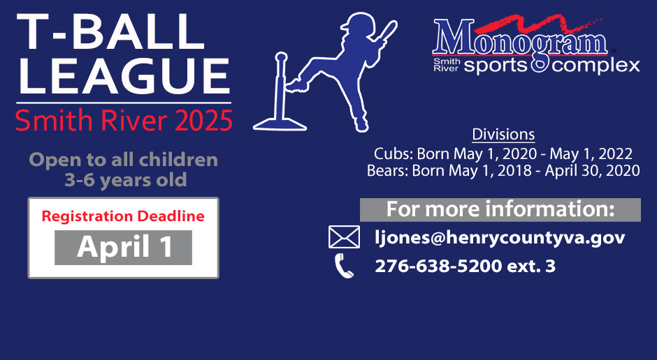 2025 T-Ball Registration is Open